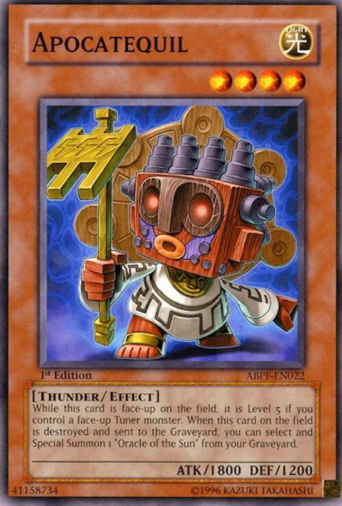 Apocatequil ABPF-EN022 1st Edition Yu-Gi-Oh card from Absolute Powerforce