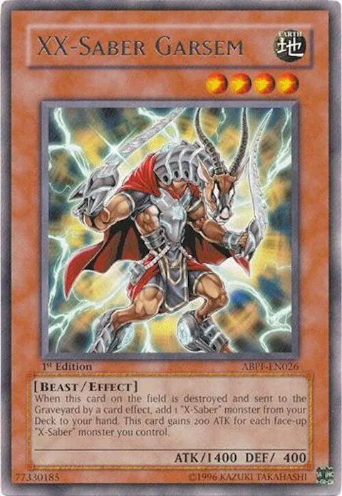 XX-Saber Garsem ABPF-EN026 1st Edition Yu-Gi-Oh card from Absolute Powerforce