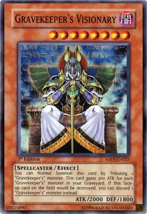 Gravekeeper's Visionary ABPF-EN027 Unlimited Yu-Gi-Oh card from Absolute Powerforce