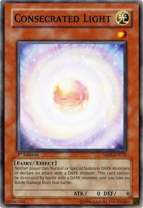 Consecrated Light ABPF-EN033 Unlimited Yu-Gi-Oh card from Absolute Powerforce