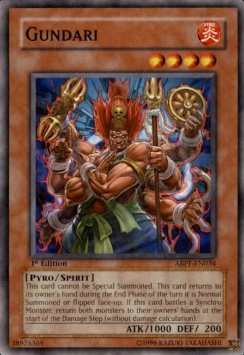 Gundari ABPF-EN034 1st Edition Yu-Gi-Oh card from Absolute Powerforce