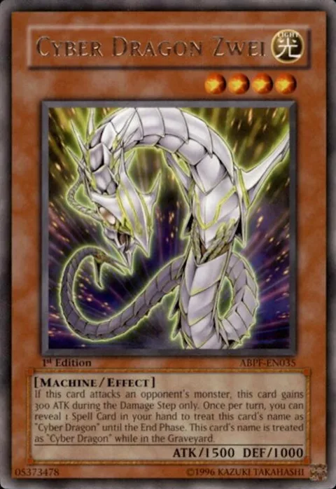 Cyber Dragon Zwei ABPF-EN035 Unlimited Yu-Gi-Oh card from Absolute Powerforce