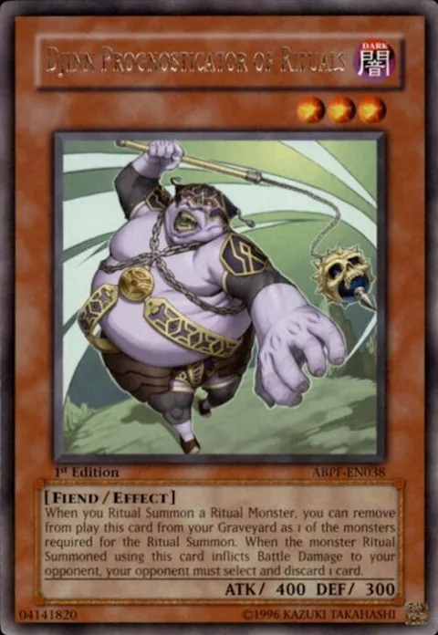 Djinn Prognosticator of Rituals ABPF-EN038 Unlimited Yu-Gi-Oh card from Absolute Powerforce