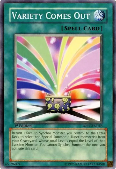 Variety Comes Out ABPF-EN046 Yu-Gi-Oh card from Absolute Powerforce