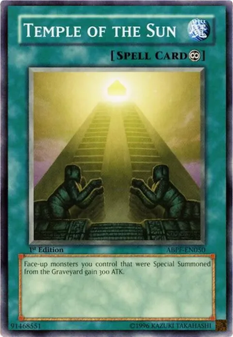 Temple of the Sun ABPF-EN050 Yu-Gi-Oh card from Absolute Powerforce