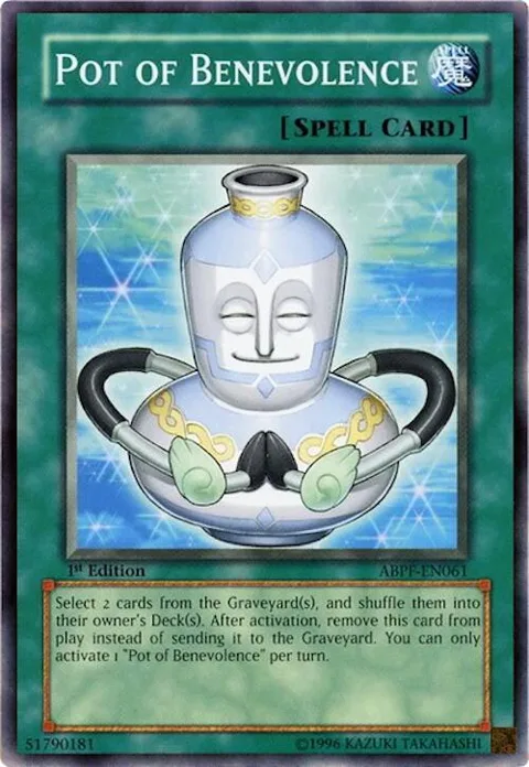 Pot of Benevolence ABPF-EN061 Unlimited Yu-Gi-Oh card from Absolute Powerforce