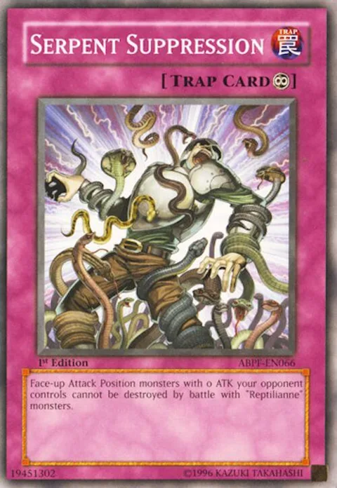 Serpent Suppression ABPF-EN066 Unlimited Yu-Gi-Oh card from Absolute Powerforce