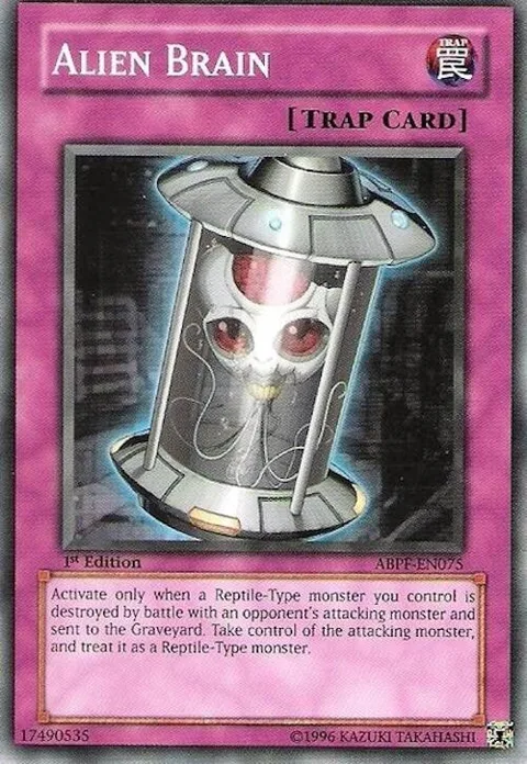 Alien Brain ABPF-EN075 1st Edition Yu-Gi-Oh card from Absolute Powerforce