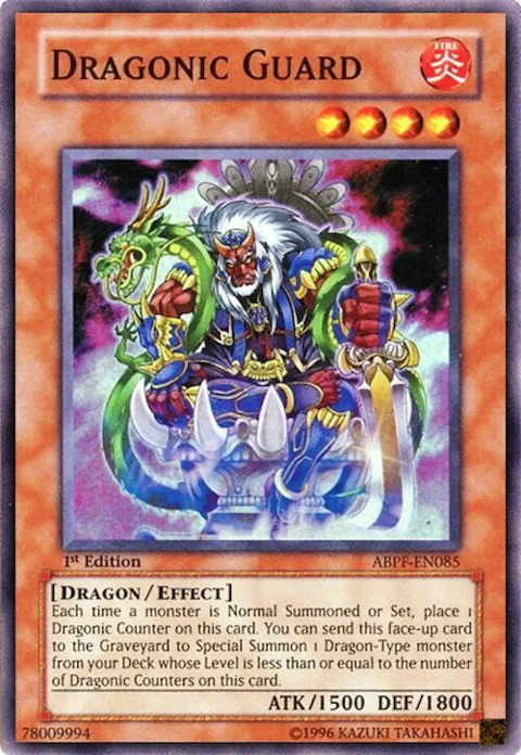 Dragonic Guard ABPF-EN085 1st Edition Yu-Gi-Oh card from Absolute Powerforce