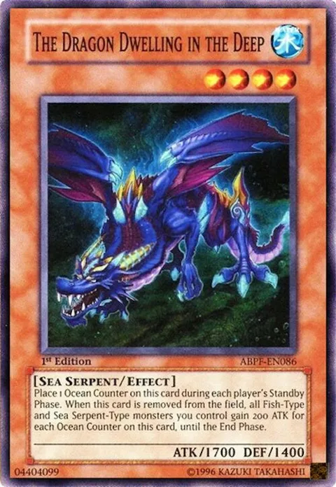 The Dragon Dwelling in the Deep ABPF-EN086 Unlimited Yu-Gi-Oh card from Absolute Powerforce