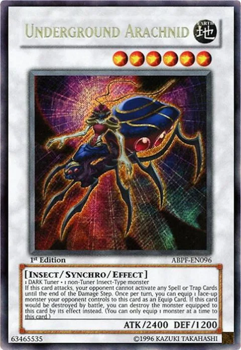 Underground Arachnid ABPF-EN096 1st Edition Yu-Gi-Oh card from Absolute Powerforce