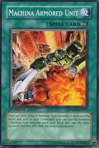 Machina Armored Unit SDMM-EN021 1st Edition Yu-Gi-Oh card from Structure Deck: Machina Mayhem