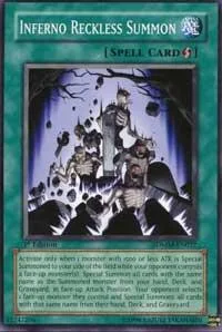 Inferno Reckless Summon SDMM-EN027 1st Edition Yu-Gi-Oh card from Structure Deck: Machina Mayhem