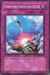 Compulsory Evacuation Device SDMM-EN036 1st Edition Yu-Gi-Oh card from Structure Deck: Machina Mayhem