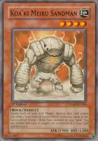 Koa'ki Meiru Sandman TSHD-EN028 1st Edition Yu-Gi-Oh card from The Shining Darkness