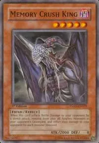 Memory Crush King TSHD-EN029 Yu-Gi-Oh card from The Shining Darkness