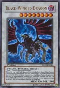 Black-Winged Dragon TSHD-EN040 1st Edition Yu-Gi-Oh card from The Shining Darkness