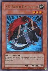 XX-Saber Darksoul TSHD-EN081 1st Edition Yu-Gi-Oh card from The Shining Darkness