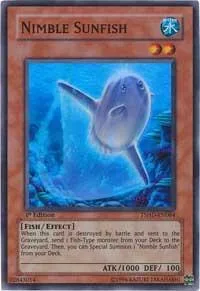 Nimble Sunfish TSHD-EN084 1st Edition Yu-Gi-Oh card from The Shining Darkness