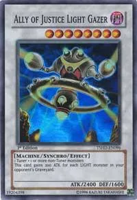 Ally of Justice Light Gazer TSHD-EN096 1st Edition Yu-Gi-Oh card from The Shining Darkness