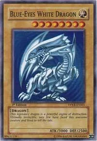 Blue-Eyes White Dragon DPKB-EN001 1st Edition Yu-Gi-Oh card from Duelist Pack: Kaiba