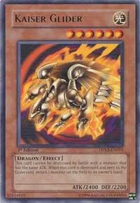 Kaiser Glider DPKB-EN015 Unlimited Yu-Gi-Oh card from Duelist Pack: Kaiba