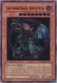 Chaos Emperor Dragon - Envoy of the End Ultimate Rare DPKB-EN016 Unlimited Yu-Gi-Oh card from Duelist Pack: Kaiba