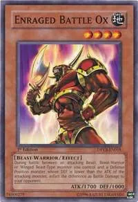 Enraged Battle Ox DPKB-EN018 Yu-Gi-Oh card from Duelist Pack: Kaiba