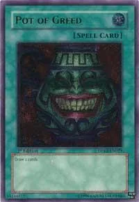 Pot of Greed Ultimate Rare DPKB-EN029 Unlimited Yu-Gi-Oh card from Duelist Pack: Kaiba