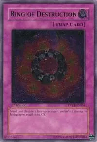 Ring of Destruction Ultimate Rare DPKB-EN036 Unlimited Yu-Gi-Oh card from Duelist Pack: Kaiba