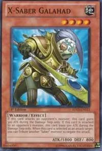 X-Saber Galahad 5DS3-EN013 Yu-Gi-Oh card from Starter Deck: Duelist Toolbox