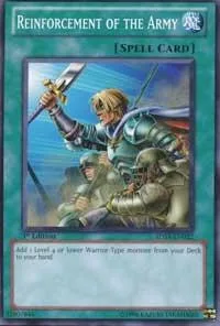 Reinforcement of the Army 5DS3-EN022 Yu-Gi-Oh card from Starter Deck: Duelist Toolbox