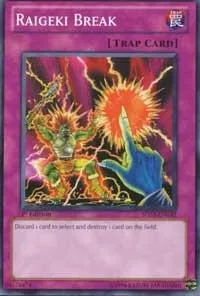 Raigeki Break 5DS3-EN032 Yu-Gi-Oh card from Starter Deck: Duelist Toolbox