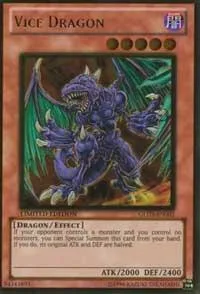 Vice Dragon GLD3-EN002 Yu-Gi-Oh card from Gold Series 3