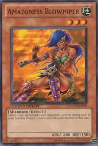 Amazoness Blowpiper GLD3-EN007 Yu-Gi-Oh card from Gold Series 3