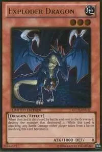 Exploder Dragon GLD3-EN012 Yu-Gi-Oh card from Gold Series 3