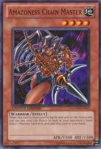 Amazoness Chain Master GLD3-EN017 Yu-Gi-Oh card from Gold Series 3
