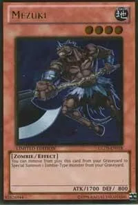 Mezuki GLD3-EN018 Yu-Gi-Oh card from Gold Series 3