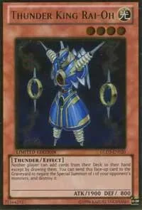 Thunder King Rai-Oh GLD3-EN020 Yu-Gi-Oh card from Gold Series 3