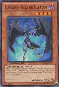 Blackwing - Shura the Blue Flame GLD3-EN025 Yu-Gi-Oh card from Gold Series 3