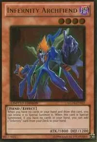 Infernity Archfiend GLD3-EN027 Yu-Gi-Oh card from Gold Series 3