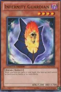Infernity Guardian GLD3-EN029 Yu-Gi-Oh card from Gold Series 3