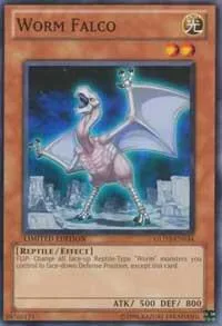 Worm Falco GLD3-EN034 Yu-Gi-Oh card from Gold Series 3