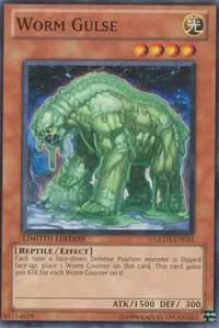 Worm Gulse GLD3-EN035 Yu-Gi-Oh card from Gold Series 3
