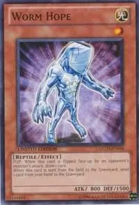 Worm Hope GLD3-EN036 Yu-Gi-Oh card from Gold Series 3