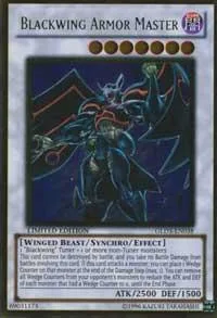 Blackwing Armor Master GLD3-EN038 Yu-Gi-Oh card from Gold Series 3