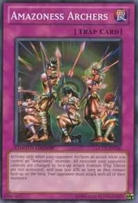 Amazoness Archers GLD3-EN046 Yu-Gi-Oh card from Gold Series 3