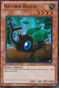 Naturia Beetle HA02-EN001 1st Edition Yu-Gi-Oh card from Hidden Arsenal 2
