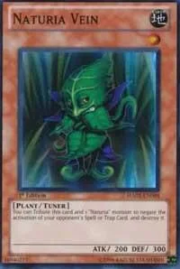 Naturia Vein HA02-EN004 Unlimited Yu-Gi-Oh card from Hidden Arsenal 2