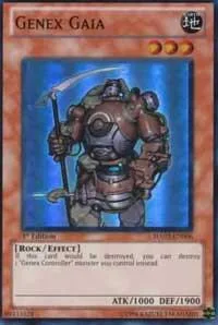 Genex Gaia HA02-EN006 Unlimited Yu-Gi-Oh card from Hidden Arsenal 2